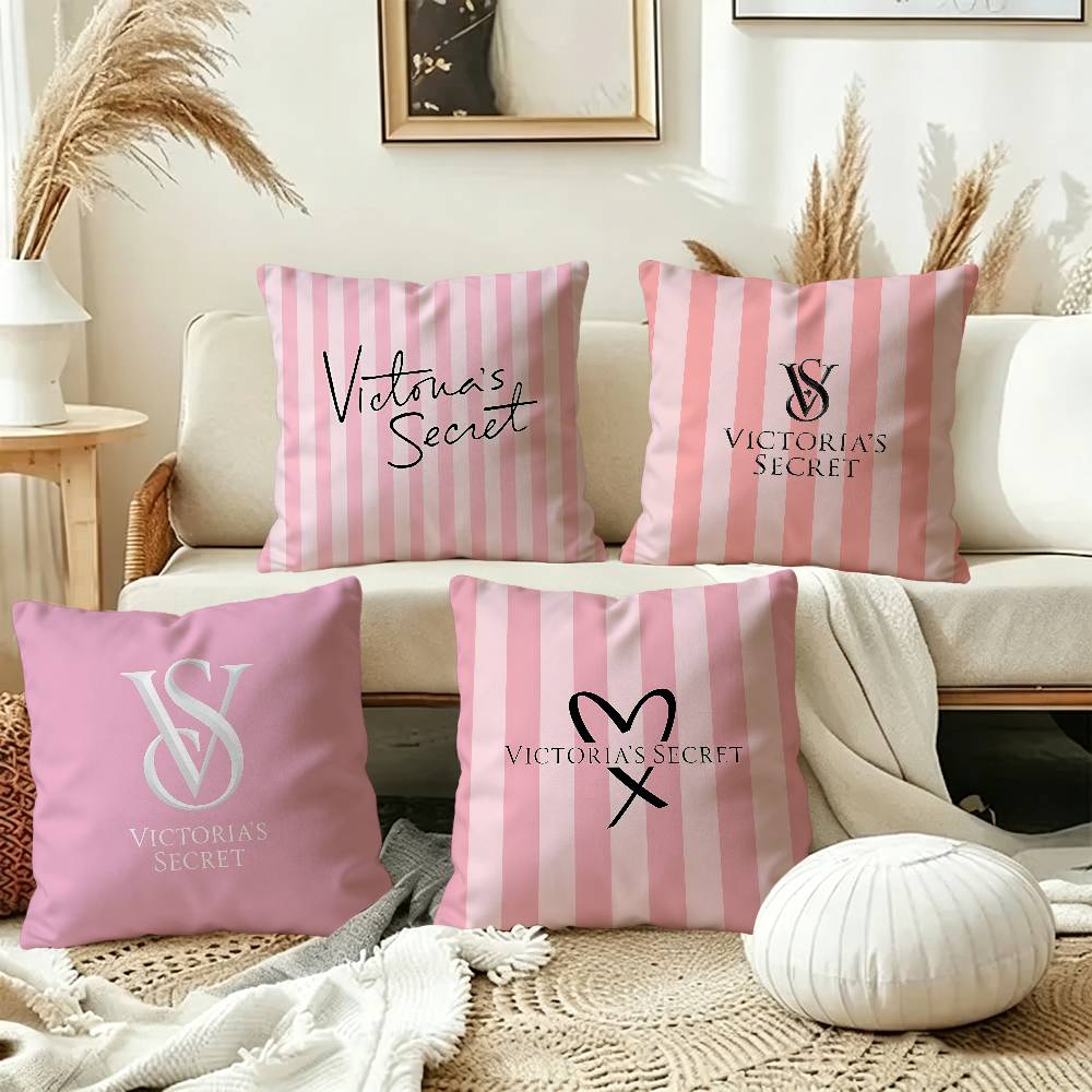Beauty Makeup Louis Vuitton - Fodera per Cuscino Decorativa Rosa T-victorias