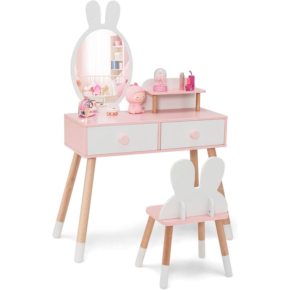 Beauty Makeup For Kids - EY Kids Vanity, Set Tavolo e