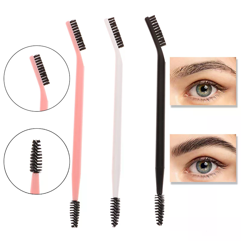 Beauty Home Makeup - Spazzola per sopracciglia a doppia testa