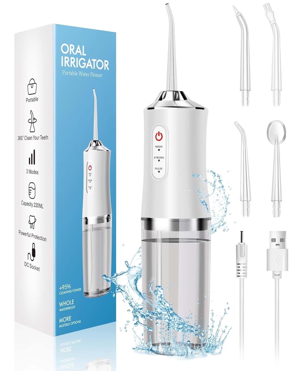 Micellar Water Cleanser - Water Dental Flosser Teeth Picks -