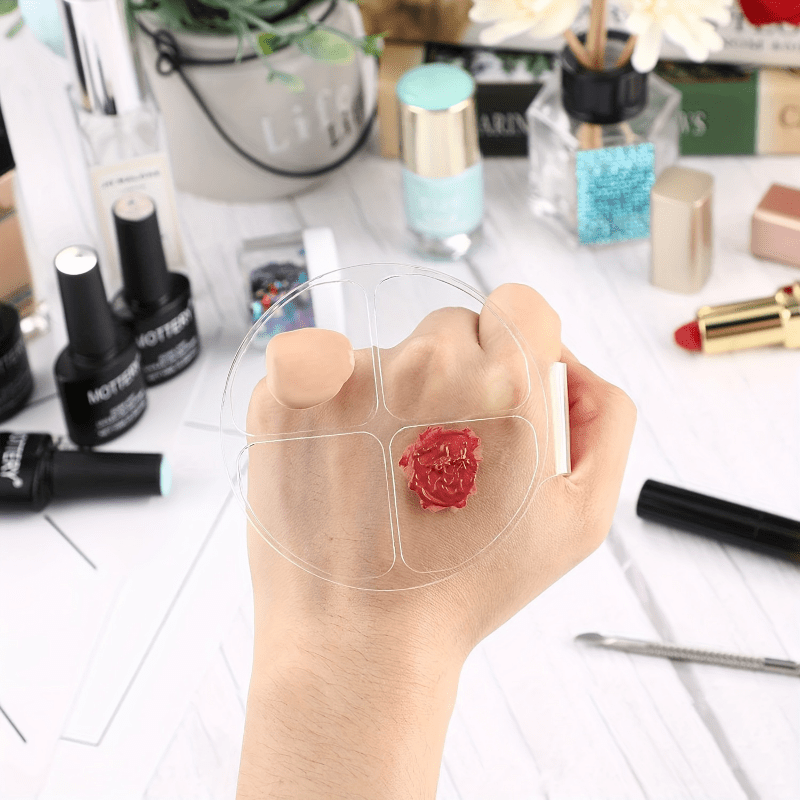 Beauty Makeup Salon - Piatto Rotondo in Acrilico a Quattro
