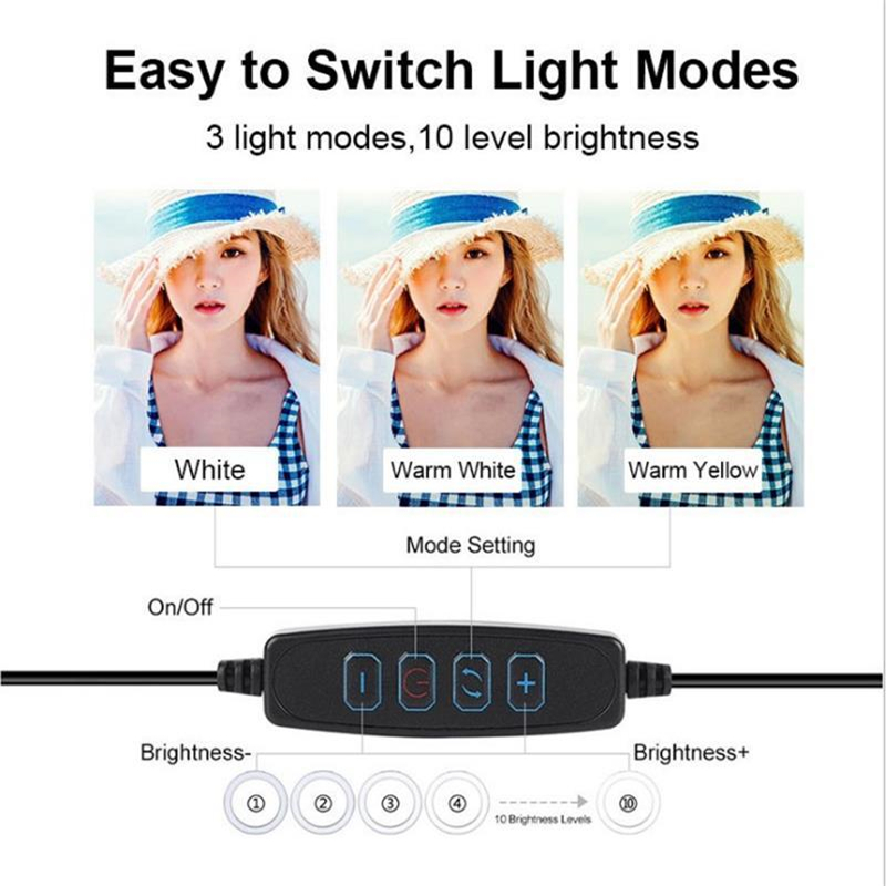 Lampada ad anello a LED dimmer - Led Ring Light recensione e prezzo